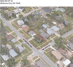 1800 NW 12th St, Oklahoma City, OK - AERIAL map view