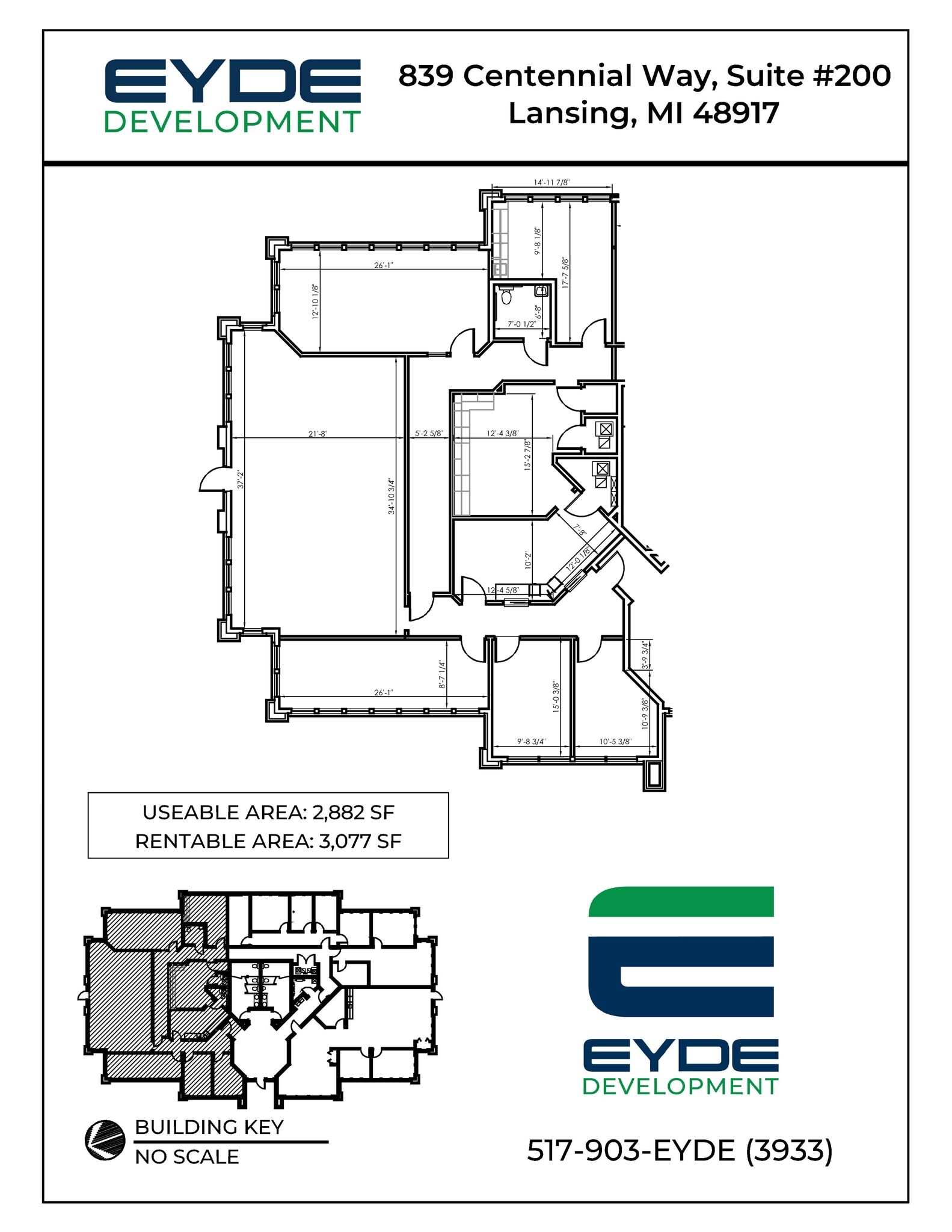 839 Centennial Way, Lansing, MI for lease Site Plan- Image 1 of 1