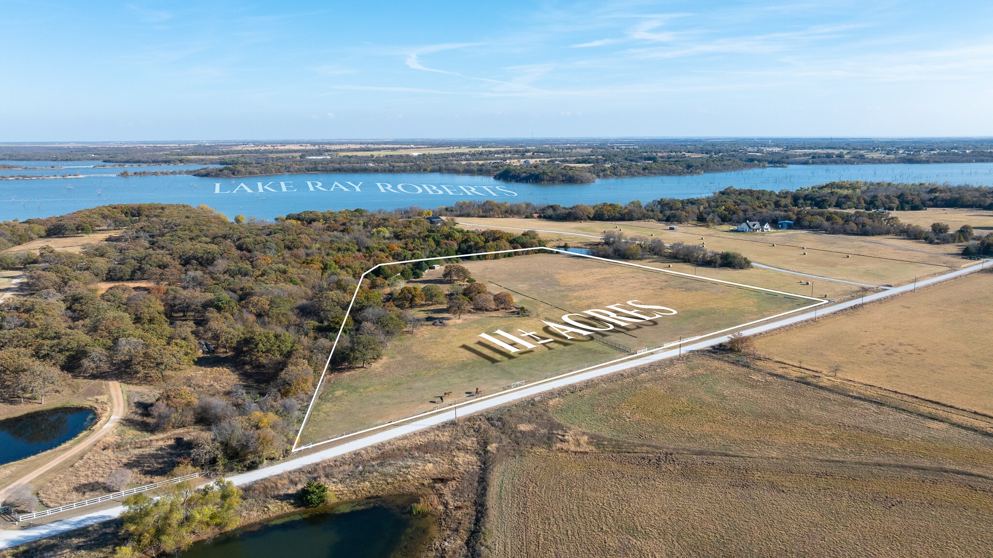 11 acs Pop Noah Rd, Collinsville, TX for sale Aerial- Image 1 of 18