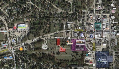 409 W Washington, Rockwall, TX - AERIAL map view