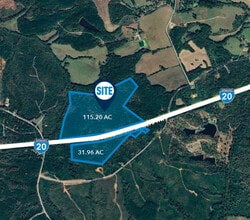 Old Stage Coach Rd, Greensboro, GA - AERIAL map view - Image1