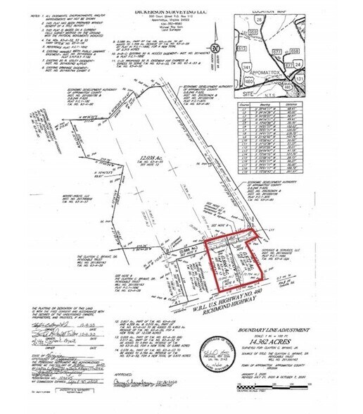 TBD Richmond Hwy, Appomattox, VA for sale - Plat Map - Image 2 of 2