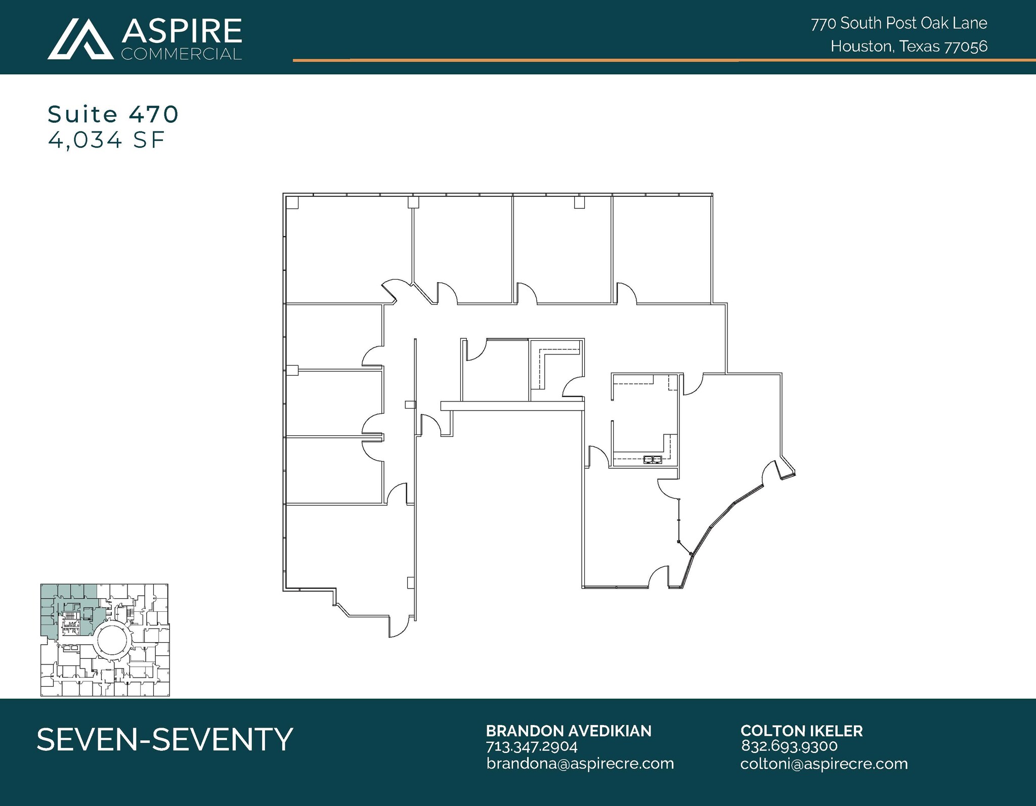 770 S Post Oak Ln, Houston, TX for lease Floor Plan- Image 1 of 2