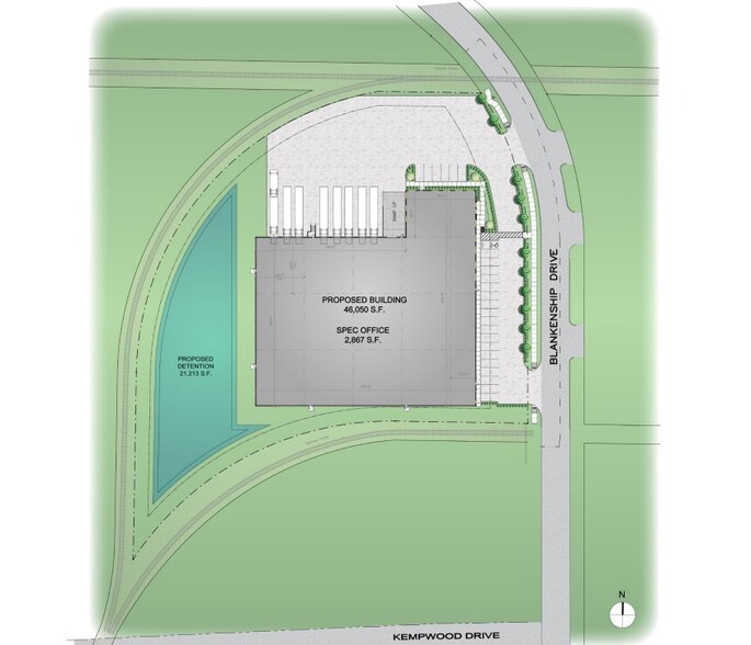 7711 Blankenship Dr, Houston, TX for sale - Site Plan - Image 1 of 1