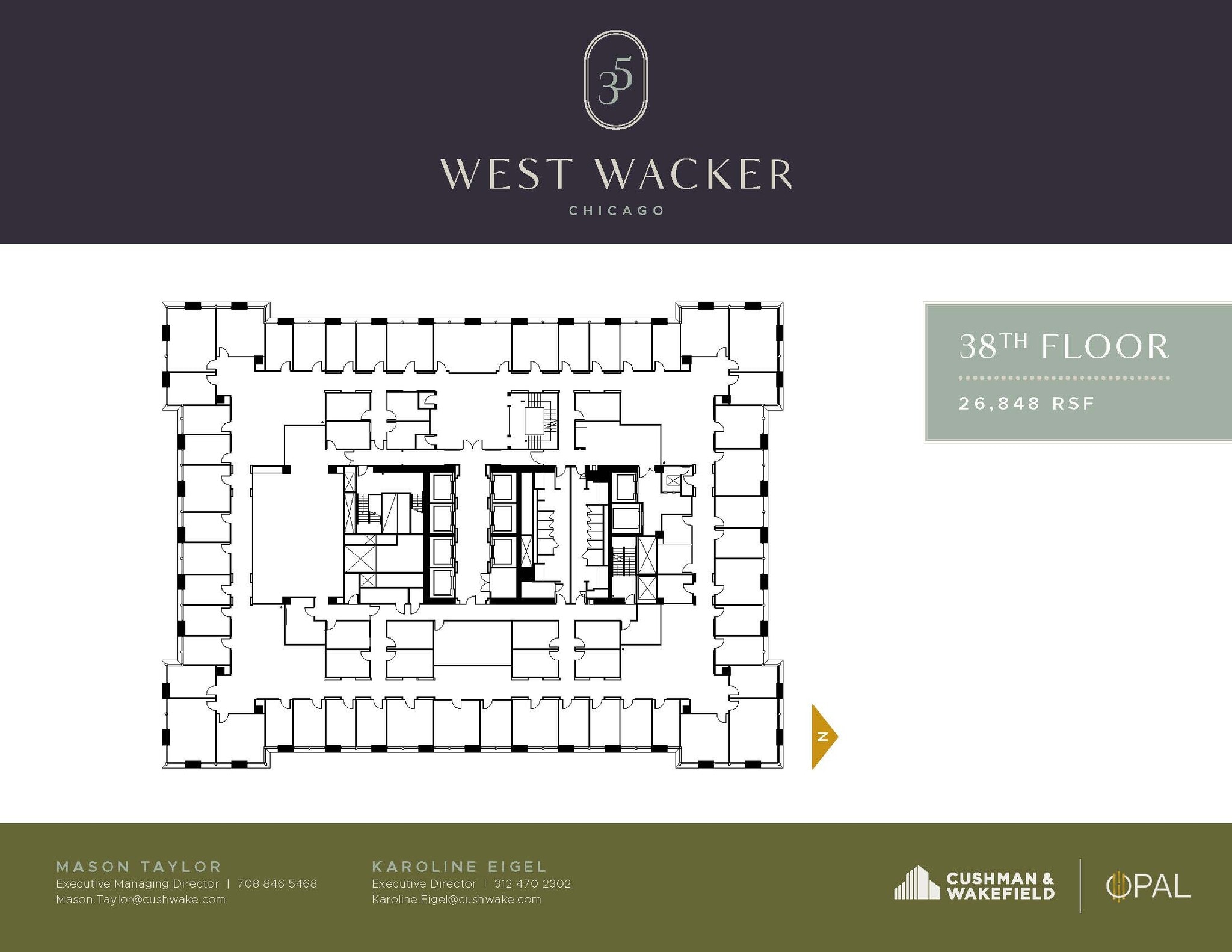 35 W Wacker Dr, Chicago, IL for lease Floor Plan- Image 1 of 1