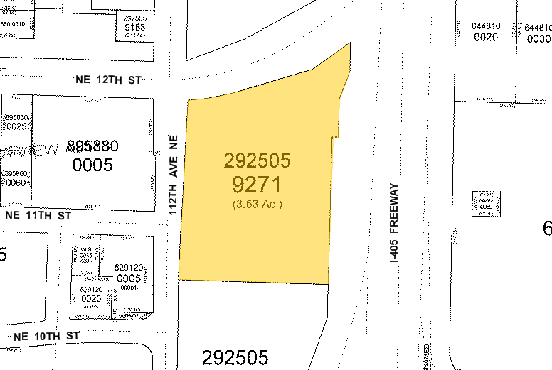 1110 112th Ave NE, Bellevue, WA for lease - Plat Map - Image 2 of 14