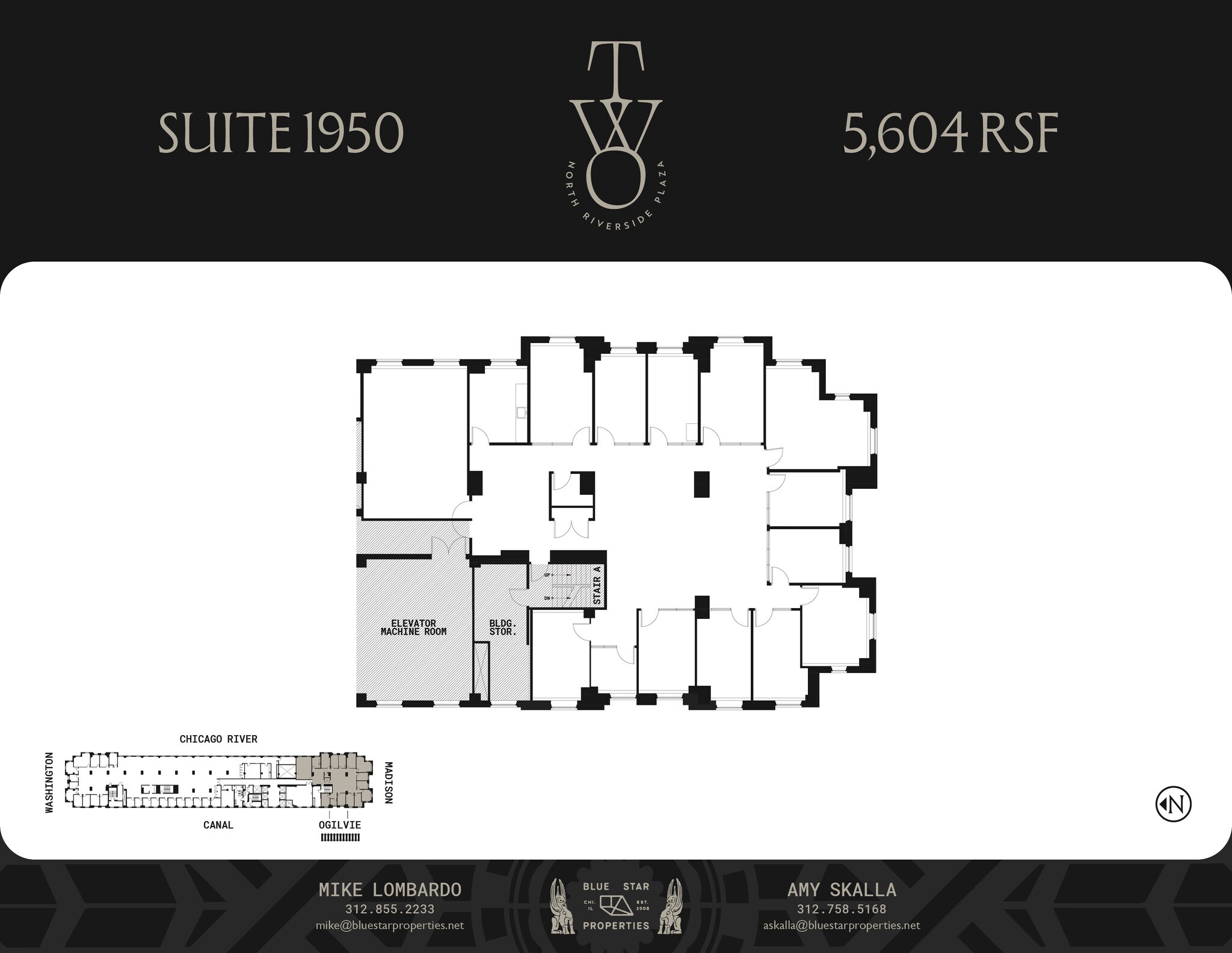 2 N Riverside Plz, Chicago, IL for lease Floor Plan- Image 1 of 9