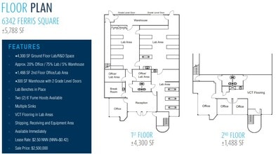 6342 Ferris Sq, San Diego, CA for lease Floor Plan- Image 1 of 1
