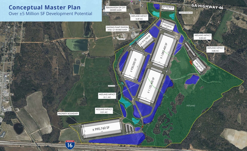 45302 GA Highway 46 E, Metter, GA for sale - Site Plan - Image 2 of 3