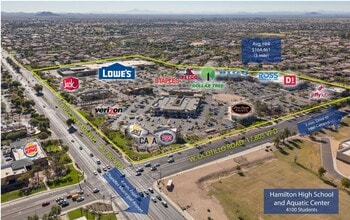 S Arizona Ave, Chandler, AZ - AERIAL map view