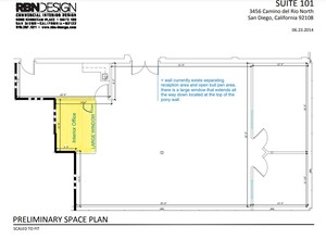 3456 Camino del Rio N, San Diego, CA for lease Floor Plan- Image 1 of 1