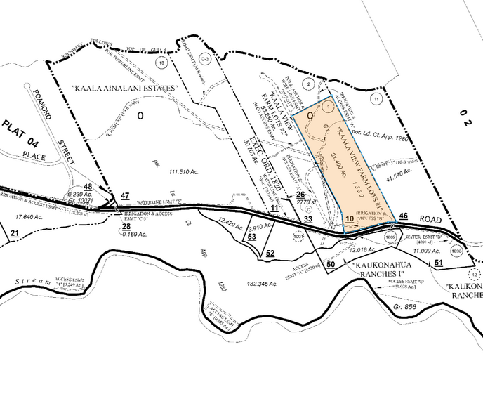 65-670 Kaukonahua Rd, Waialua, HI for sale - Plat Map - Image 1 of 1