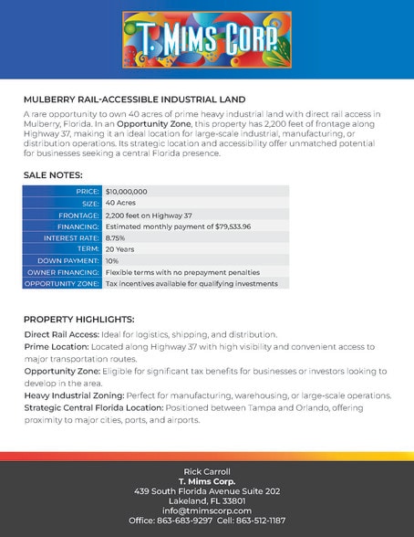 0 Highway 37, Mulberry, FL for sale - Building Photo - Image 3 of 4