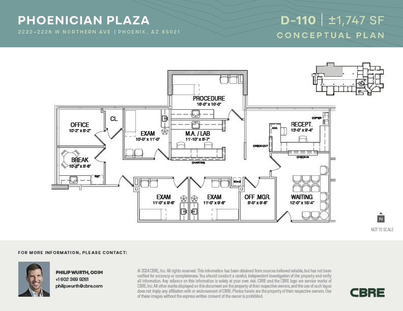 2222-2228 W Northern Ave, Phoenix, AZ for lease Floor Plan- Image 1 of 1