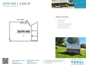 4951 Indiana Ave, Lisle, IL for lease Floor Plan- Image 1 of 1