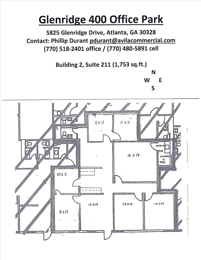 5825 Glenridge Dr NE, Sandy Springs, GA for lease Floor Plan- Image 1 of 1