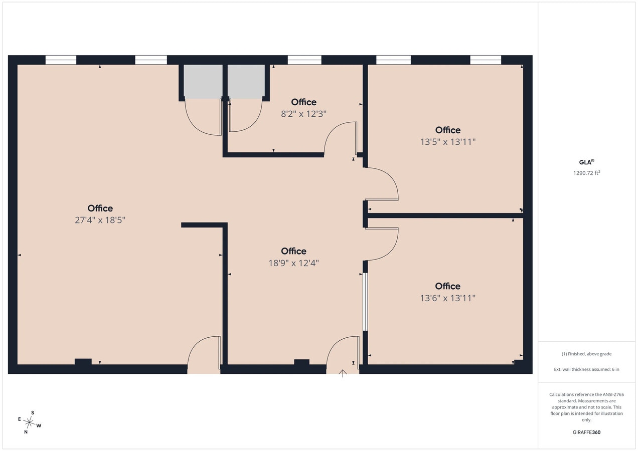 1240 West Chester Pike, West Chester, PA 19382 - Unit 215 & 216 - - Floor Plan - Image 1 of 5