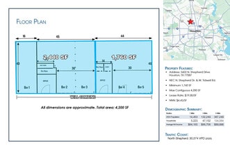 5602 N Shepherd Dr, Houston, TX for lease Floor Plan- Image 1 of 1