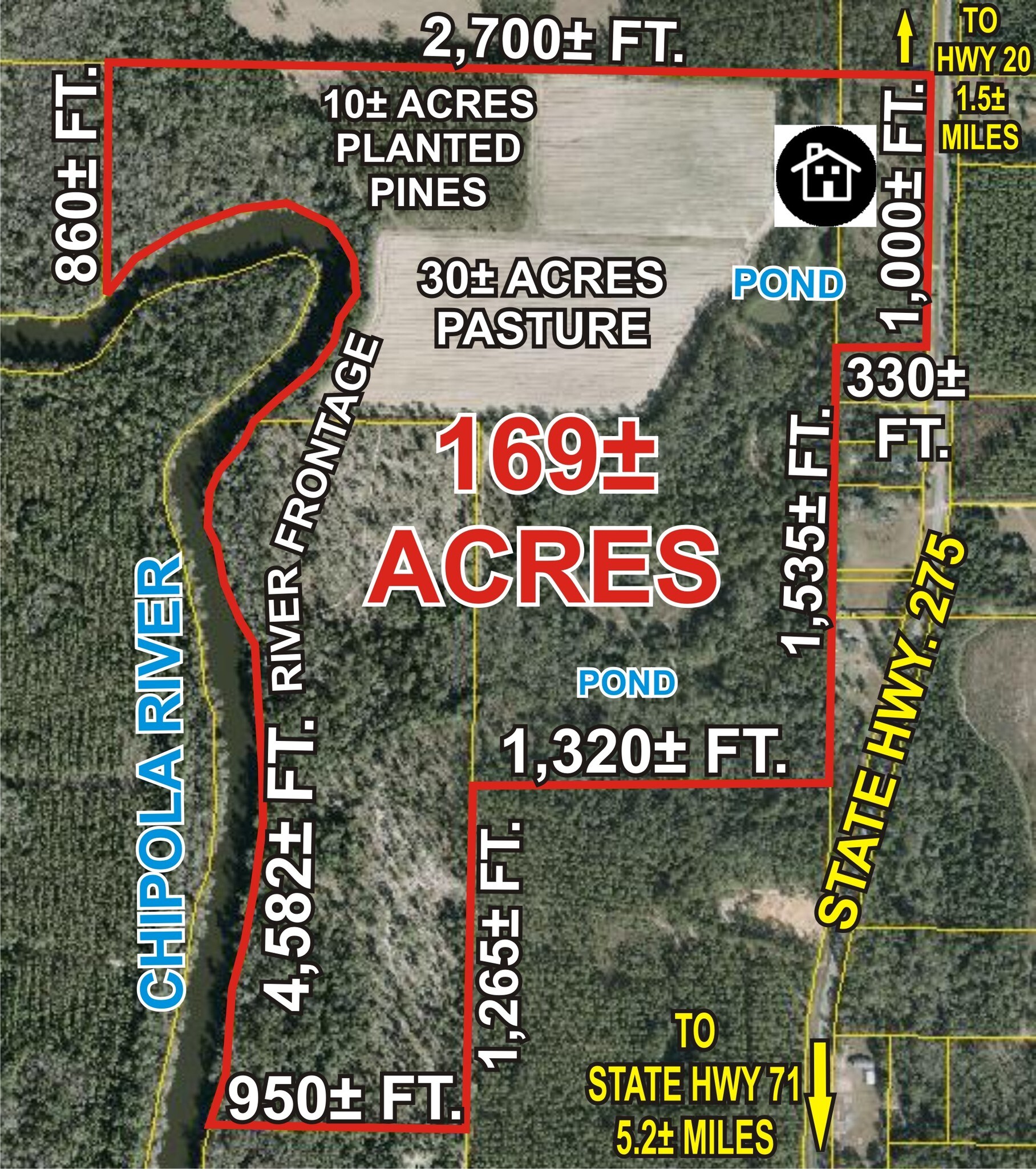 14600 County Highway 275, Clarksville, FL for sale Primary Photo- Image 1 of 1