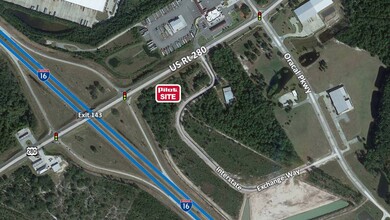 I-16 and US Highway 280, Ellabell, GA - aerial  map view - Image1