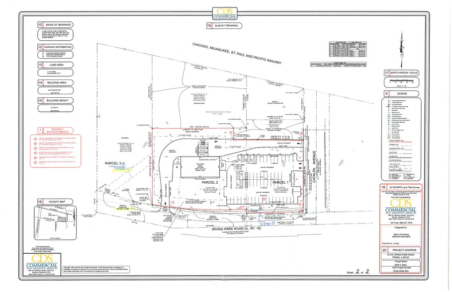 515 W Irving Park Rd, Itasca, IL for lease - Site Plan - Image 2 of 2