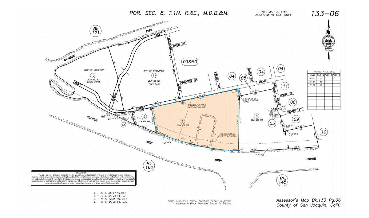 2894 W Monte Diablo Ave, Stockton, CA for sale Plat Map- Image 1 of 1