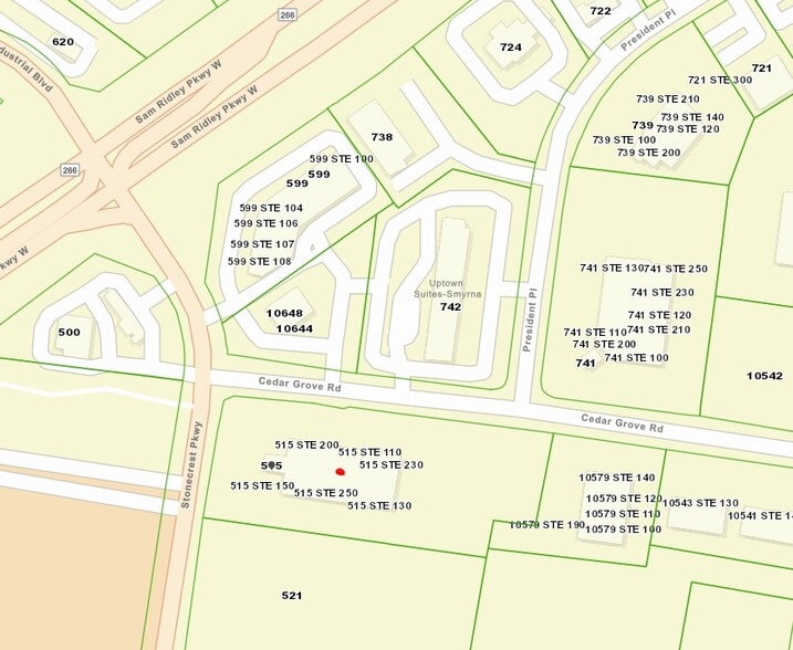 515 Stonecrest Pky, Smyrna, TN for lease - Plat Map - Image 2 of 6