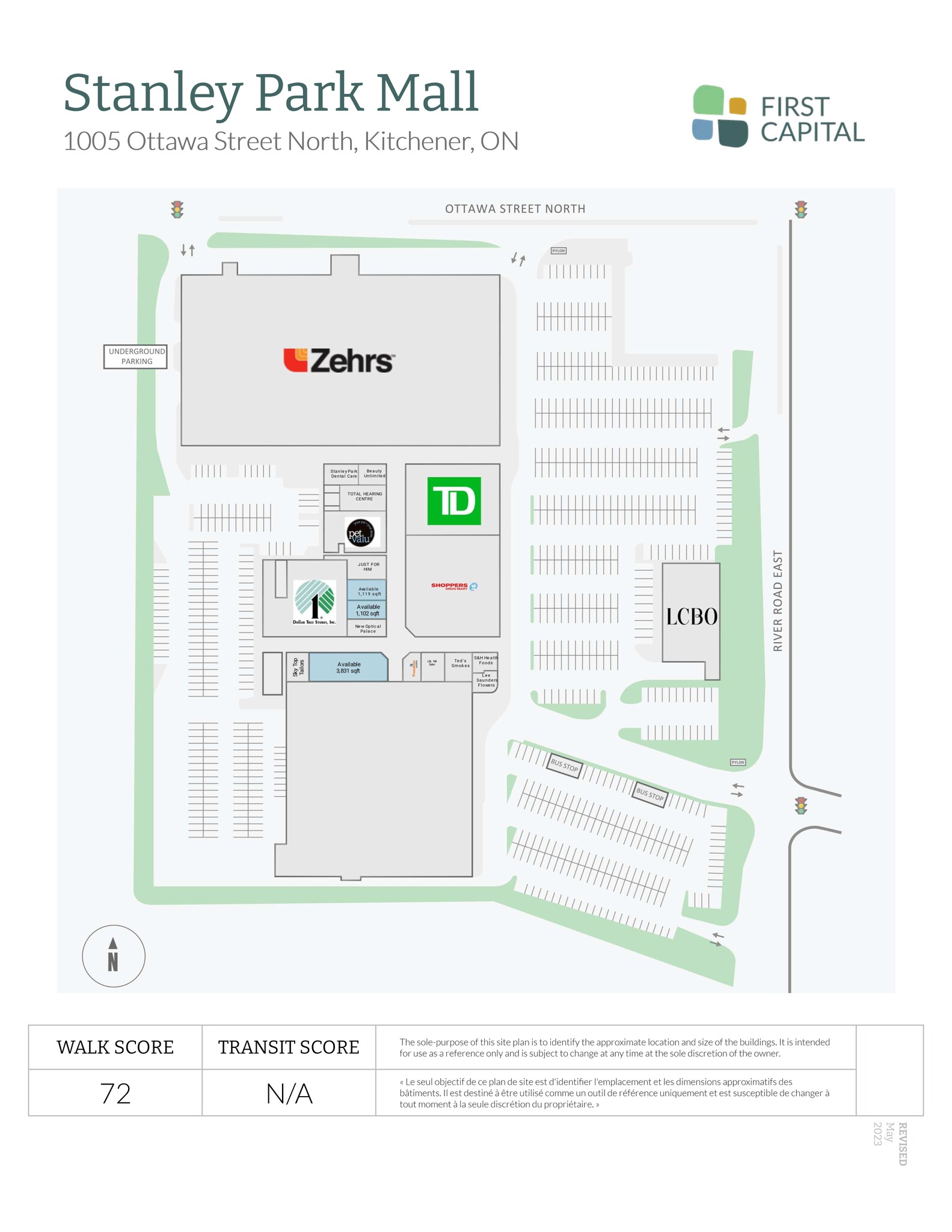 1005-1015 Ottawa St N, Kitchener, ON for lease Site Plan- Image 1 of 1