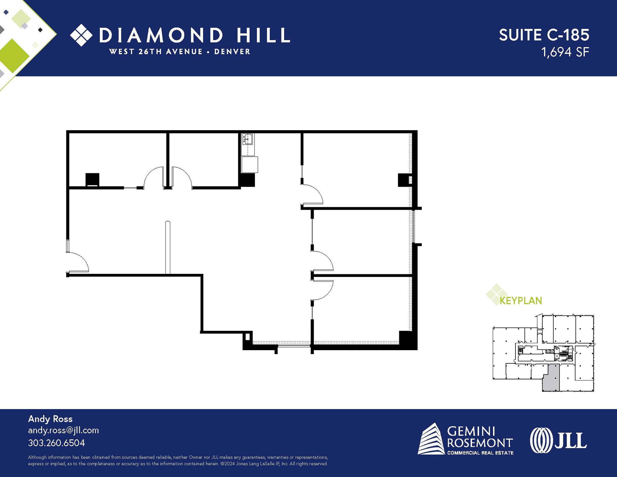 2490 W 26th Ave, Denver, CO for lease Floor Plan- Image 1 of 2