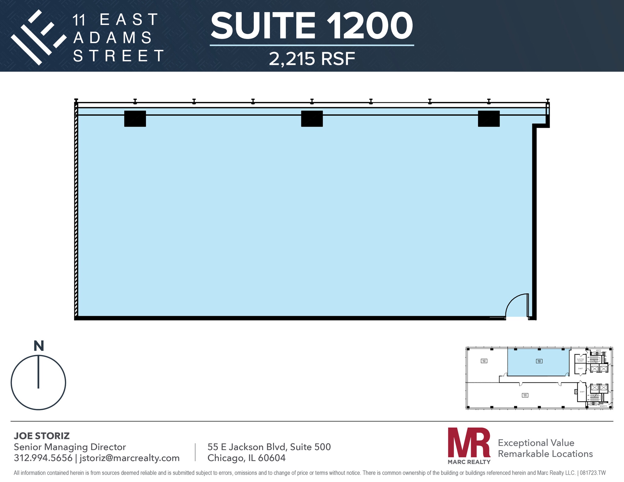11 E Adams St, Chicago, IL for lease Floor Plan- Image 1 of 1