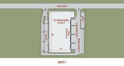 701 E Devon Ave, Elk Grove Village, IL for lease Site Plan- Image 1 of 2