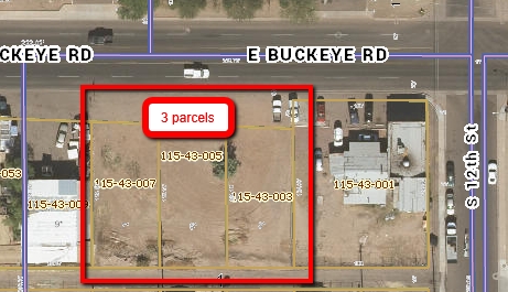 1131-1135 E Buckeye Rd, Phoenix, AZ for lease - Aerial - Image 3 of 6