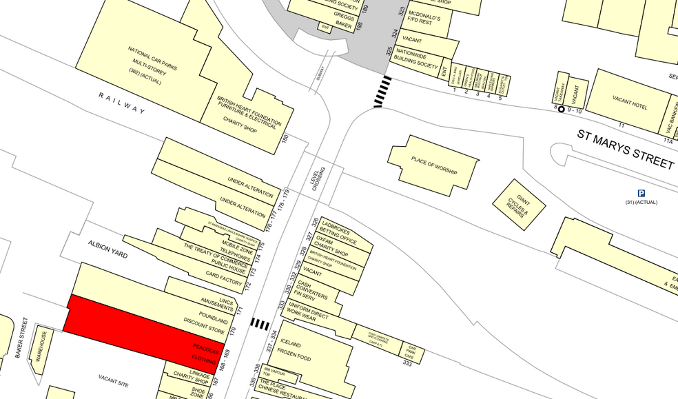 168-169 High St, Lincoln for lease - Goad Map - Image 2 of 2