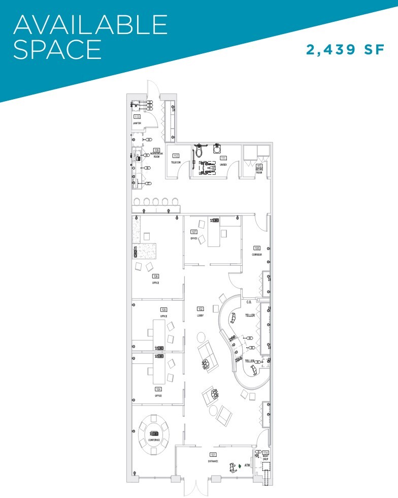 1117-1121 Parkside Main St, Morrisville, NC for lease Floor Plan- Image 1 of 2