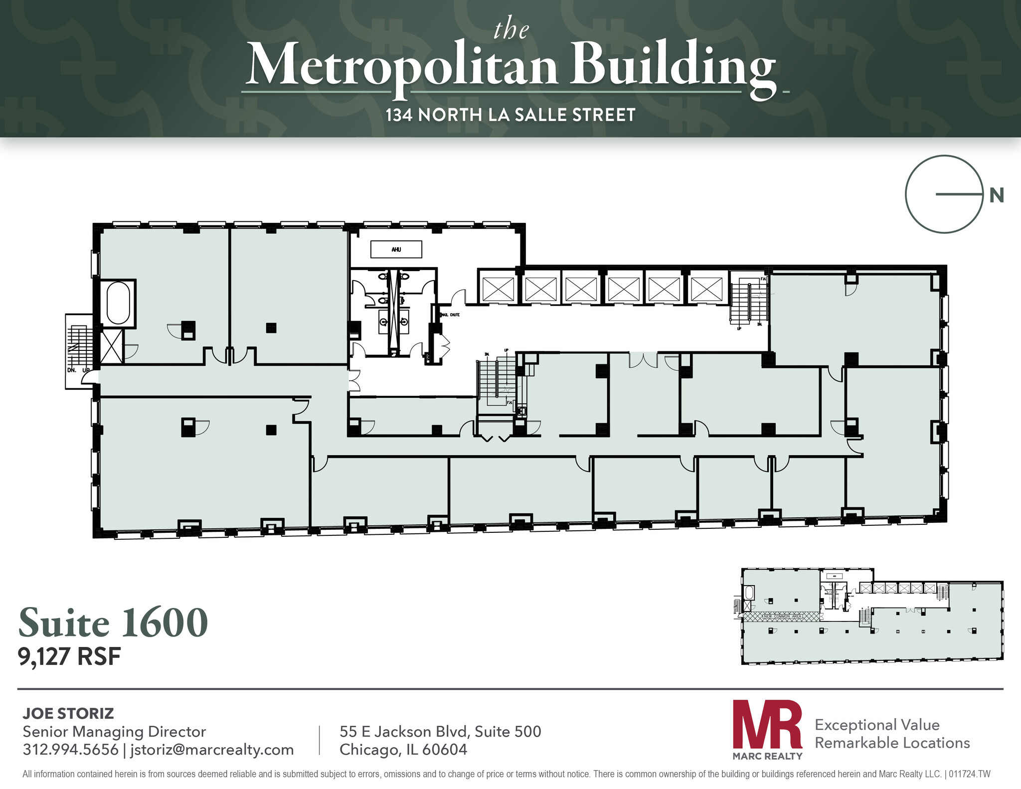 134 N LaSalle St, Chicago, IL for lease Floor Plan- Image 1 of 1