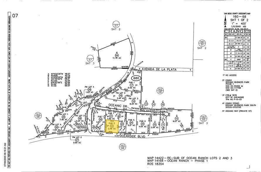 3913 Oceanic Dr, Oceanside, CA for lease - Plat Map - Image 2 of 5