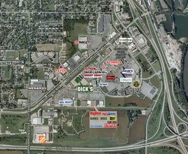 1407-1415 Flammang Dr, Waterloo, IA - AERIAL  map view