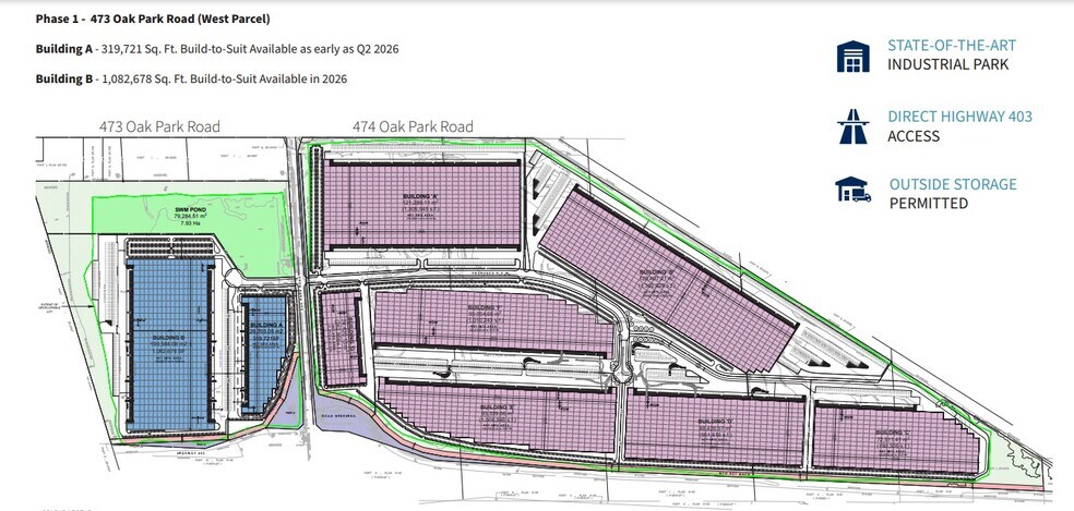 473 Oak Park Rd, Brantford, ON for lease - Site Plan - Image 2 of 2