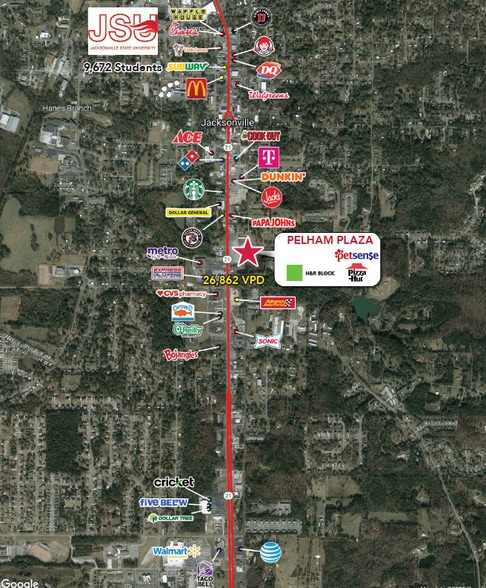 802-818 Pelham Rd S, Jacksonville, AL for lease - Building Photo - Image 2 of 3