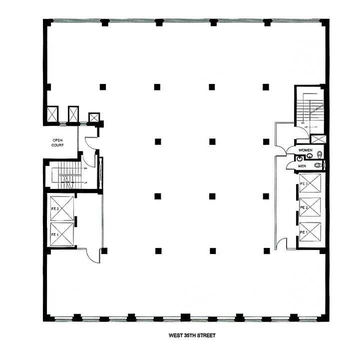 223-225 W 35th St, New York, NY for lease Floor Plan- Image 1 of 5