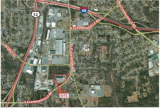 535 E Clemmonsville Rd, Winston-Salem, NC - AERIAL map view