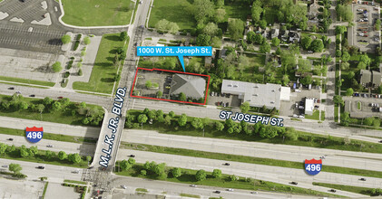 1000 W Saint Joseph Hwy, Lansing, MI - aerial  map view