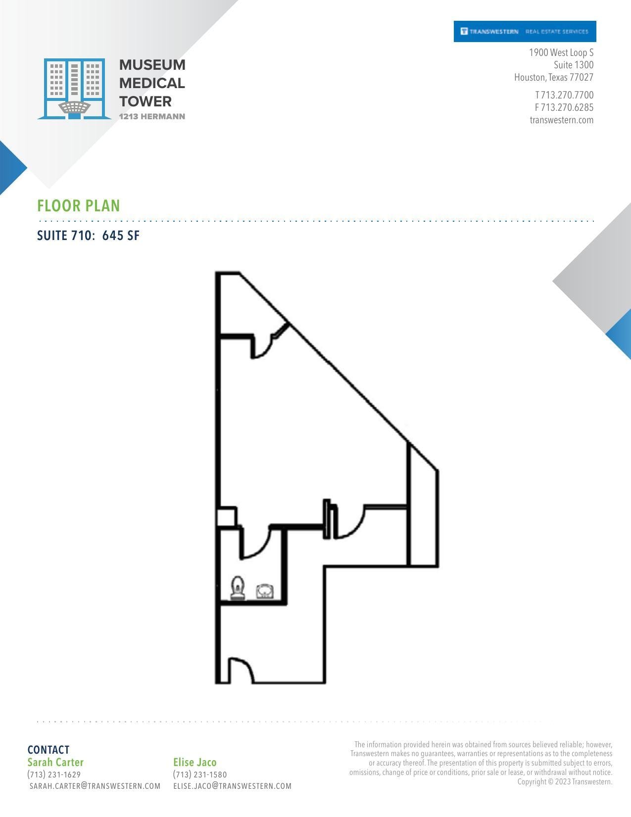1213 Hermann Dr, Houston, TX for lease Floor Plan- Image 1 of 1