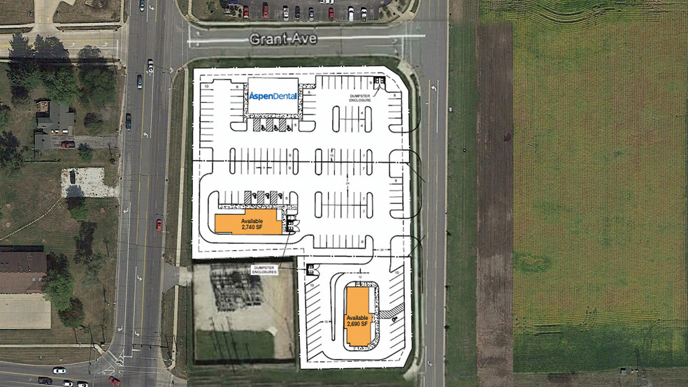 100 N Seminary St, Galesburg, IL for lease - Site Plan - Image 3 of 4