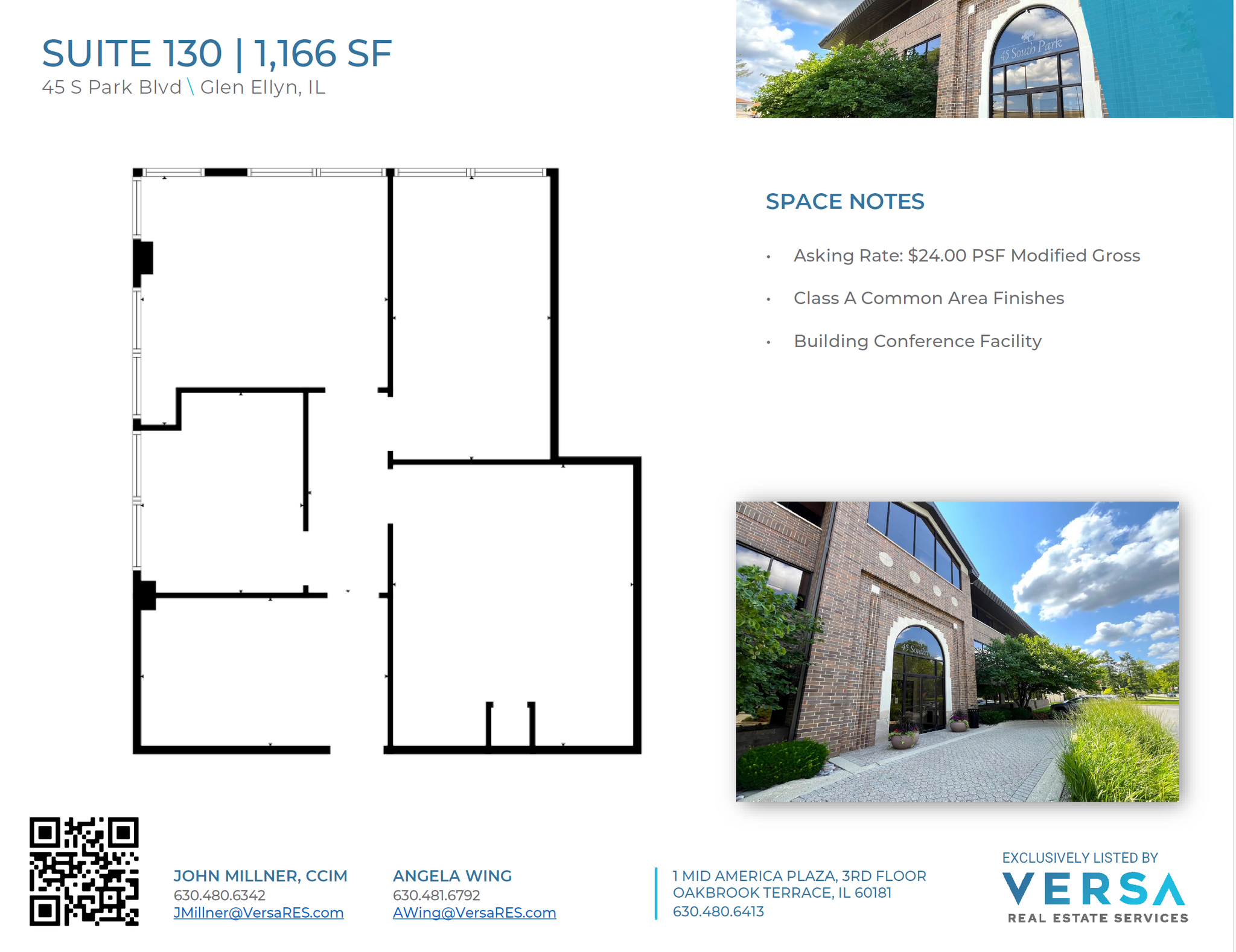 45 S Park Blvd, Glen Ellyn, IL for lease Floor Plan- Image 1 of 1