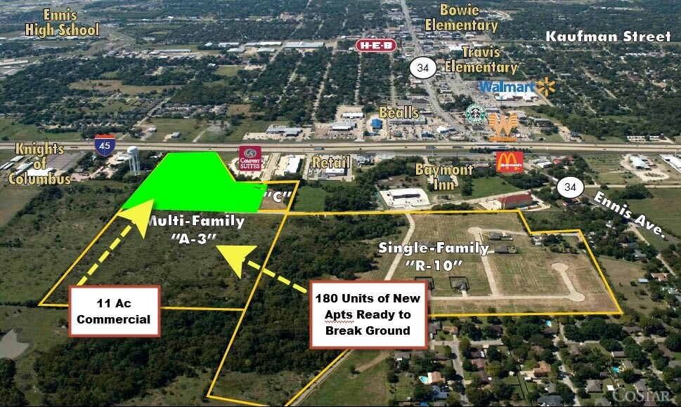 Interstate 45 & Dolfie Ln, Ennis, TX for sale - Building Photo - Image 1 of 1