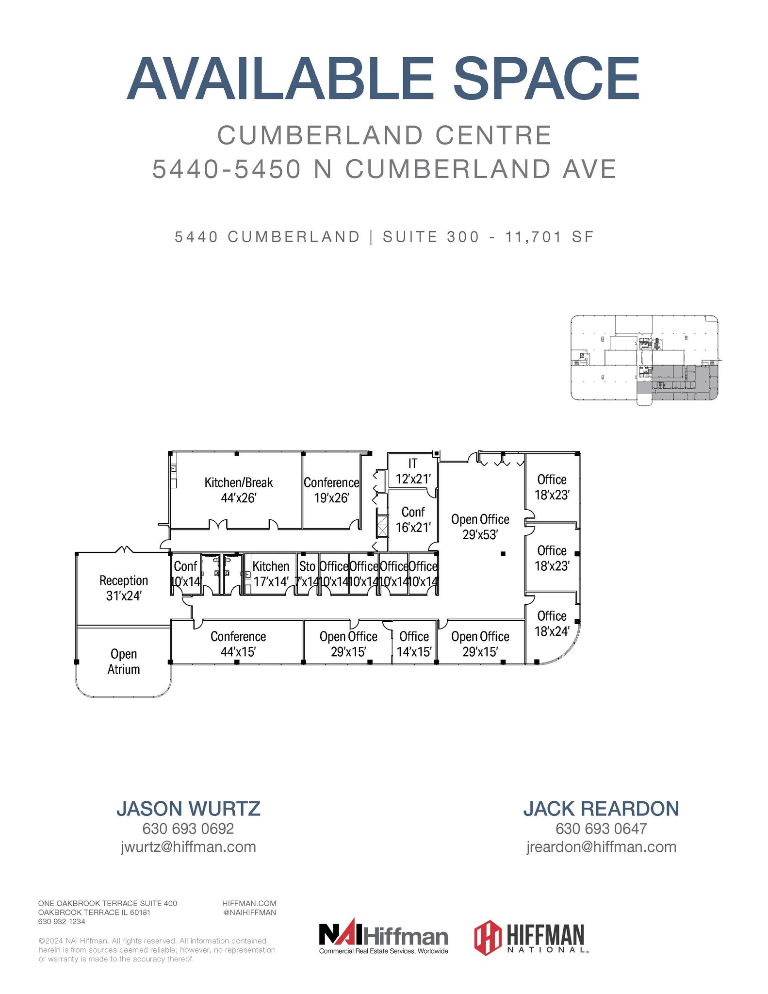 5440 N Cumberland Ave, Chicago, IL for lease Floor Plan- Image 1 of 1