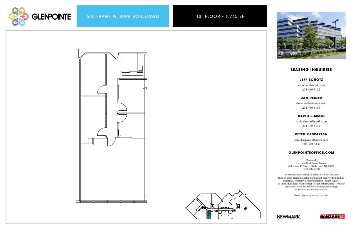 300-500 Frank W Burr Blvd, Teaneck, NJ for lease Floor Plan- Image 1 of 1