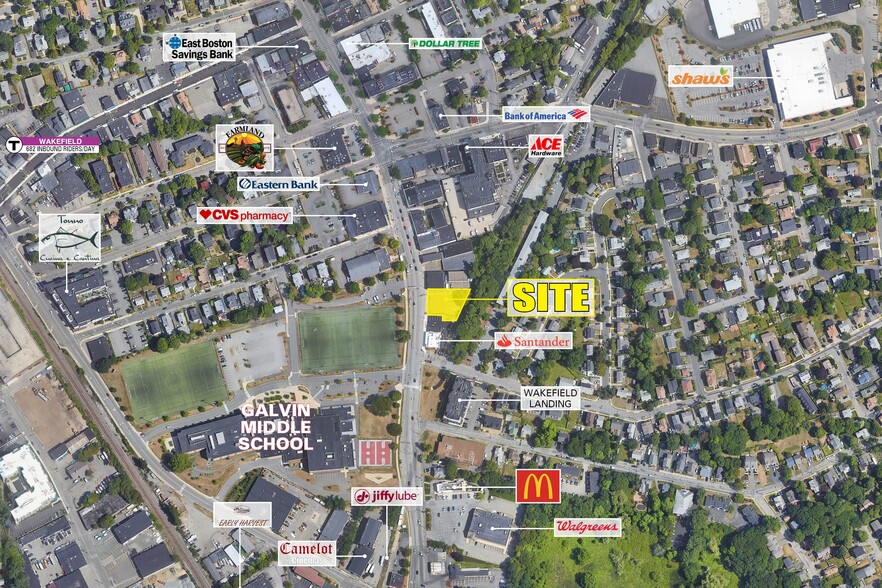 500 Main St, Wakefield, MA for lease - Aerial - Image 1 of 3