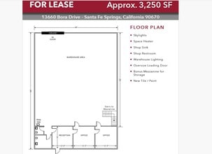 13656-13666 Bora Dr, Santa Fe Springs, CA for lease Floor Plan- Image 1 of 1